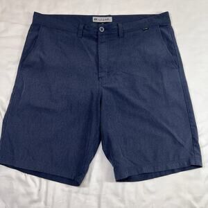 Travis Mathew Golf Shorts Size 36 Navy Blue Stretch Performance Lightweight Dad
